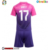 Otroške Nogometnih dresov Nemčija Florian Wirtz #17 Gostujoči EP 2024 Kratki rokavi (+ hlače)